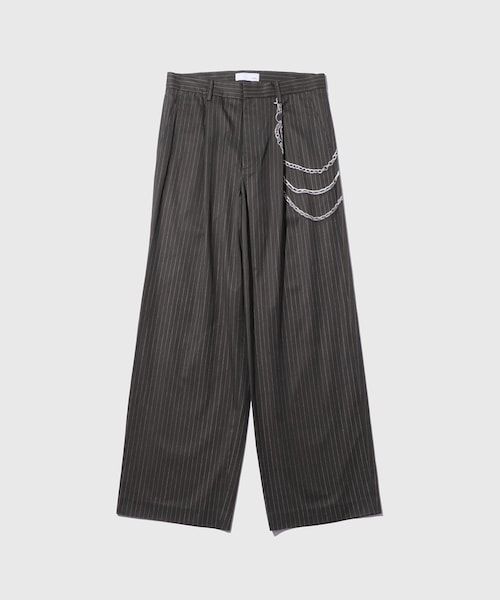 ADAM ET ROPE'（アダムエロペ）の「【TOLQ/トルク】Printed One Tuck Trousers（その他パンツ・メンズ・ブラック・2/3）」の2枚目の写真