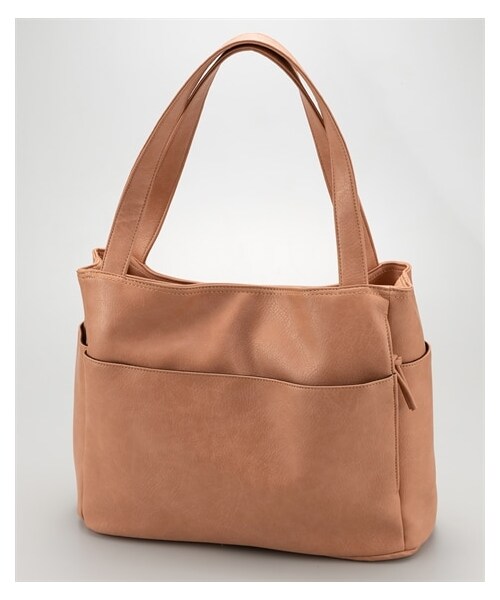 nissen（ニッセン）の「10ポケット多収納トートバッグ（A4対応）（トートバッグ・メンズ・黒/グレージュ/アプリコット/マスタード/アイボリー×オーク/チャコール/ペールグリーン・Y）」の6枚目の写真