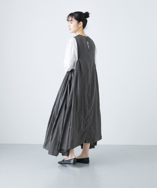 かぐれ（カグレ）の「quitan　DRESS（ワンピース・レディース・IRON GREY/PALE ROSE・FREE）」の12枚目の写真