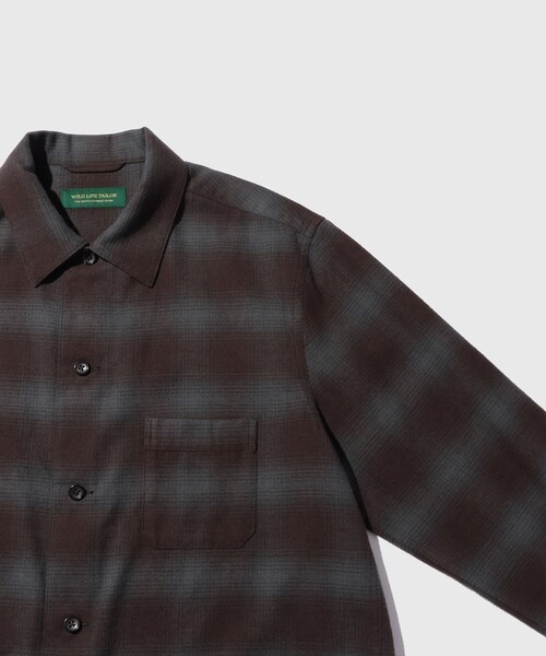 ADAM ET ROPE'(アダムエロペ)の「FLANNEL CHECK COVERALL(カバーオール・メンズ・グリーン系・L/M/S)」の11枚目の写真