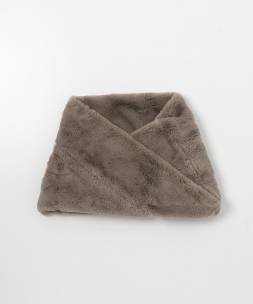 URBAN RESEARCH（アーバンリサーチ）の「ファースヌード（ネックウォーマー/スヌード・レディース・IVORY/GREGE/CHARCOAL・FREE）」の11枚目の写真