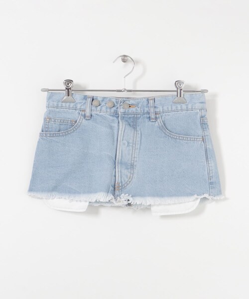 URBAN RESEARCH(アーバンリサーチ)の「CURRENTAGE DENIM DESIGN SKIRT(デニムスカート・レディース・ホワイト/サックスブルー・FREE)」の6枚目の写真