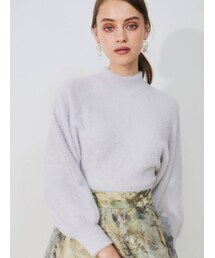 MERCURYDUO | ボトルネックミニシャギーロングスリーブニット(ニット/セーター)