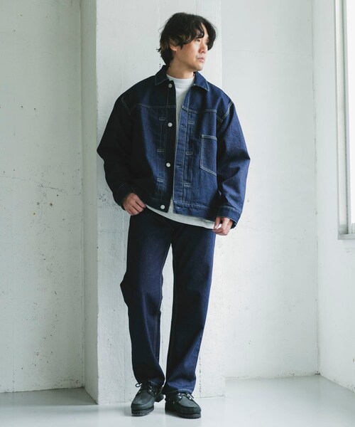 URBAN RESEARCH DOORS（アーバンリサーチドアーズ）の「13.3oz デニムジャケット（デニムジャケット・メンズ・INDIGO/BLACK・M/L）」の21枚目の写真