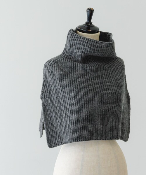 RODE SKO（ロデスコ）の「リブネックウォーマー（ネックウォーマー/スヌード・レディース・GRAY/BEIGE・one）」の11枚目の写真