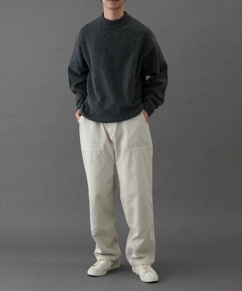 URBAN RESEARCH DOORS(アーバンリサーチドアーズ)の「FORK&SPOON Ricotta モックネックニット(ニット/セーター・メンズ・BROWN/GREEN/CHARCOAL・4/5)」の11枚目の写真
