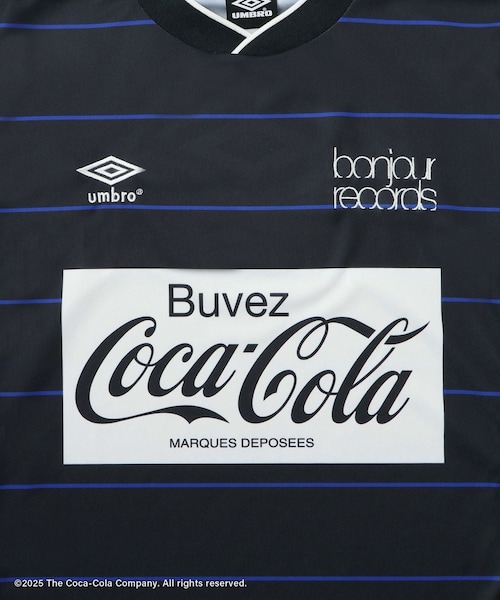 bonjour records（ボンジュールレコーズ）の「【Coca-Cola】UMBRO×bonjour records GAME SHIRTS（ジャージ・レディース・ブラック系/ホワイト系・L/M）」の22枚目の写真