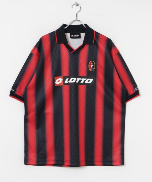 URBAN RESEARCH（アーバンリサーチ）の「LOTTO　FADE STRIPE GAME SHIRTS（Tシャツ/カットソー・メンズ・WHT×BLK/RED×BLK・M/L/XL）」の2枚目の写真