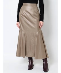 LAGUNAMOON | サイドフレアーチンツスカート(スカート)