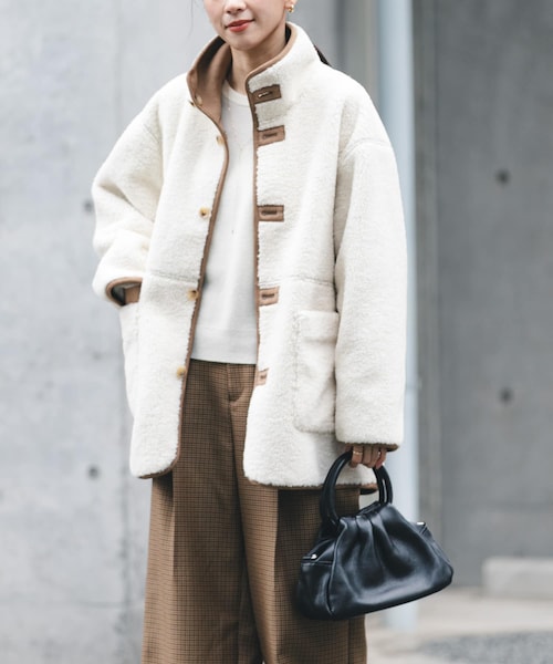 シーズンオフ価格☆一短時間一度着用のみ【アーバンリサーチ】リアルムートンコート シーズンオフ価格☆一短時間一度着用のみ【アーバンリサーチ】リアル