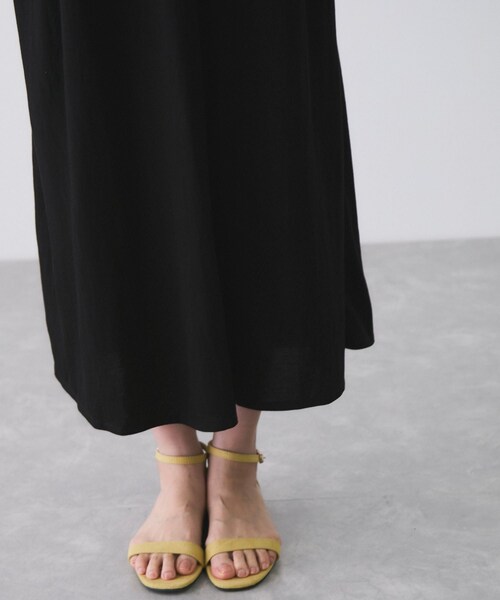 Jayro（ジャイロ）の「リネンライクカノコワンピース（ワンピース・レディース・ブラック/カーキ/ブルー系・M）」の21枚目の写真