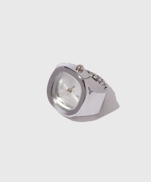 ADAM ET ROPE'(アダムエロペ)の「【HIDAKA/ヒダカ】GHOST/RING WATCH(リング・メンズ・ブラック/グレー・F)」の2枚目の写真