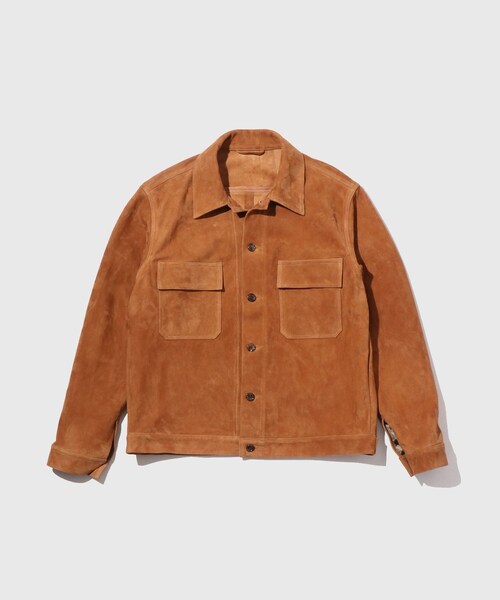 ADAM ET ROPE'(アダムエロペ)の「SUEDE BLOUSON(ブルゾン・メンズ・キャメル・L/M/S)」の3枚目の写真