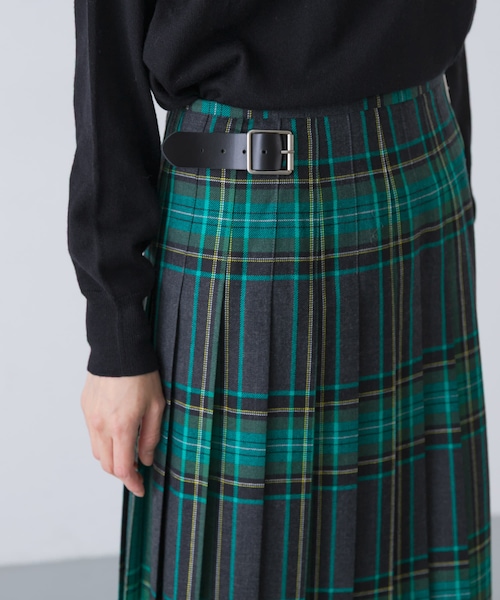 かぐれ（カグレ）の「『別注』O’NEIL OF DUBLIN×かぐれ　PLEATS WRAP SKIRT 85cm（スカート・レディース・MOYNALTY/LOUGH MASK・XS）」の14枚目の写真