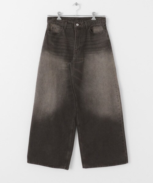 SENSE OF PLACE by URBAN RESEARCH(センスオブプレイスバイアーバンリサーチ)の「ヴィンテージライクデニムワイドパンツ(デニムパンツ・メンズ・BLACK/D.INDIGO/NAVY・M/L/XL)」の14枚目の写真