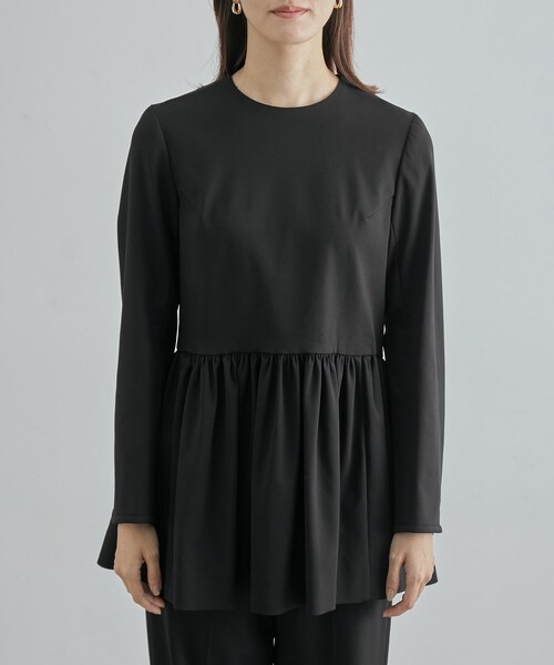 ROPE'（ロペ）の「【限定店舗・J'aDoRe限定】エレガンスティアードブラウス（シャツ/ブラウス・レディース・ブラック・38/36）」の9枚目の写真