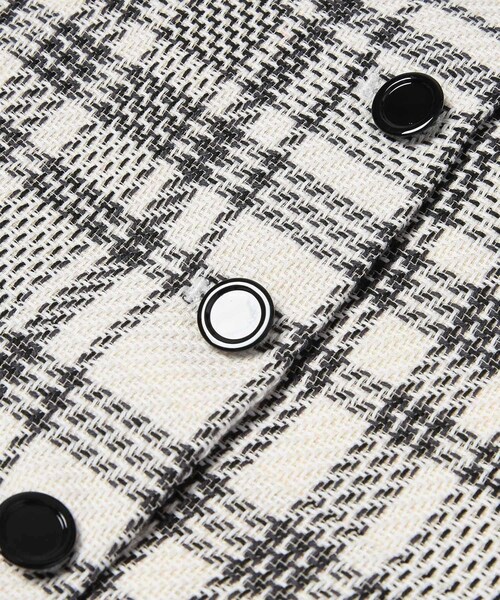 ROPE'（ロペ）の「ギマチェックビスチェ（ベスト・レディース・ブラック・F）」の8枚目の写真