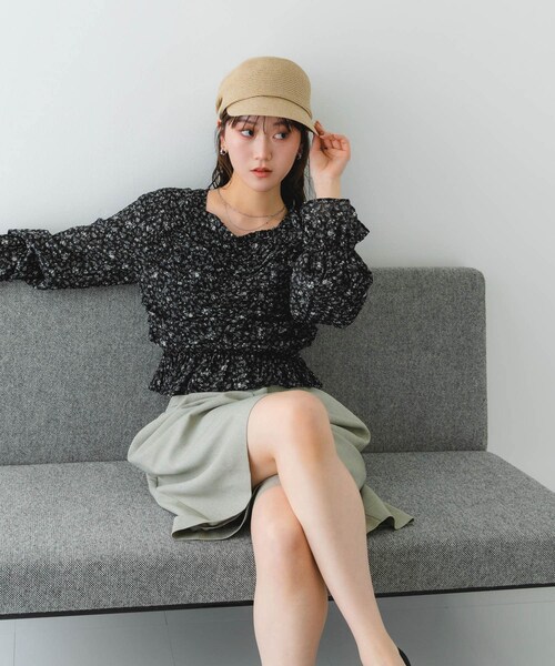 RODE SKO（ロデスコ）の「洗えるたためるキャスケット（キャスケット・レディース・BLACK/NATURAL・FREE）」の16枚目の写真