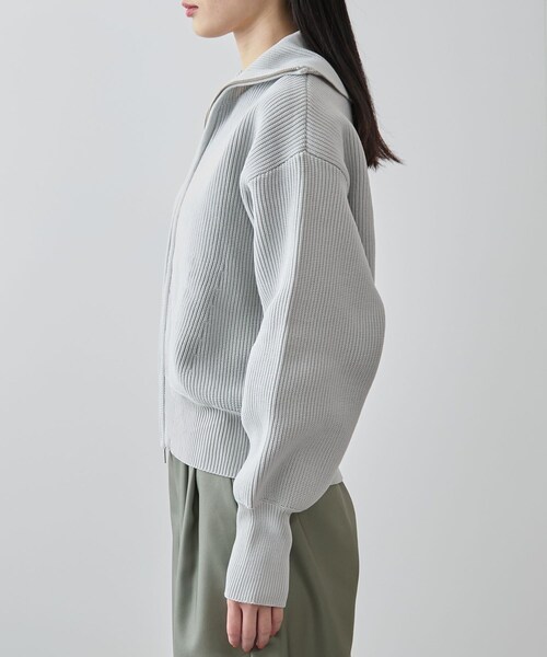 VIS（ビス）の「Wジップハイネックニットカーディガン（カーディガン/ボレロ・レディース・ライトグレー/ネイビー/レッド系・F）」の18枚目の写真