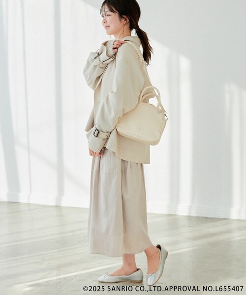 ROPE' PICNIC（ロペピクニック）の「【ROPE' PICNIC×Sanrio characters】軽くてやわらかいバレエシューズ（バレエシューズ・レディース・ブラック/シルバー系・L/M/S）」の16枚目の写真