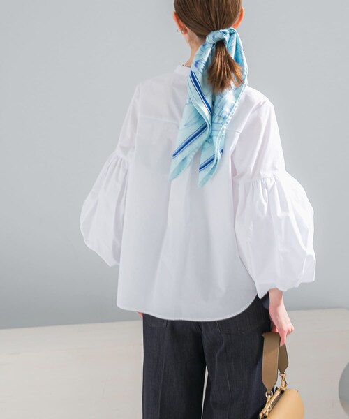 URBAN RESEARCH ROSSO（アーバンリサーチロッソ）の「ボリュームスリーブシャツブラウス（シャツ/ブラウス・レディース・WHITE/PINK/SAX・Free）」の5枚目の写真