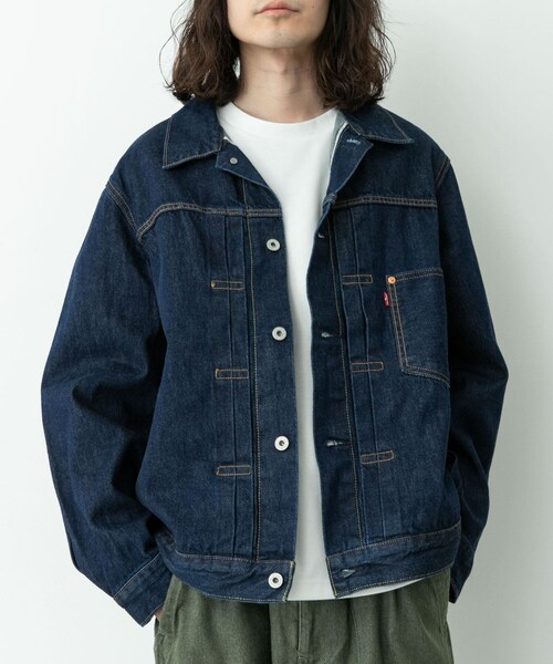 URBAN RESEARCH Sonny Label（アーバンリサーチサニーレーベル）の「LEVI’S　TYPE1 TRUCKER（デニムジャケット・メンズ・SELVEDGE/BIG STEP・M/L）」の3枚目の写真