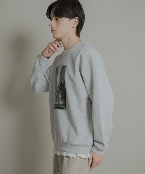 SENSE OF PLACE by URBAN RESEARCH(センスオブプレイスバイアーバンリサーチ)の「City graphic crew-neck Sweat(スウェット・メンズ・BLACK/GRAY/BLUE・M/L)」の15枚目の写真