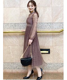 MERCURYDUO | レースプリーツジャンスカセットドレス(ワンピース)