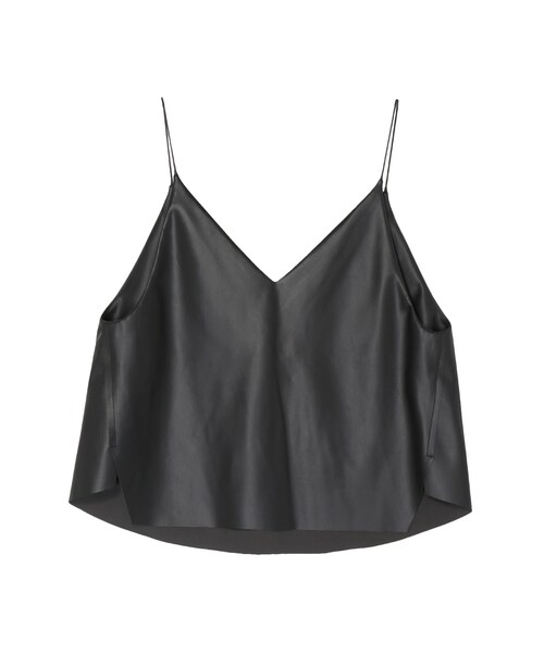 UN3D.（アンスリード）の「FAKE LEATHER CAMISOLE（キャミソール