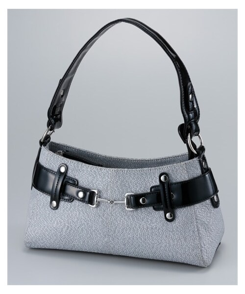 nissen（ニッセン）の「３室構造のフォーマルワンショルダーバッグ（バッグ・メンズ・グレー×黒・Y）」の2枚目の写真