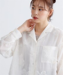 nissen | 大きいサイズ　ジャガードシャツ　miclat(シャツ/ブラウス)