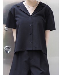 EVRIS | オープンカラーショートシャツ【セットアップ着用可能】(シャツ/ブラウス)