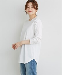 nissen | 重ね着用長袖Ｔシャツ（ラウンドへム・スクエアへム）(Tシャツ/カットソー)