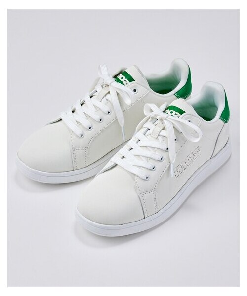 nissen（ニッセン）の「【ゆったり幅広】moz（モズ）軽量レースアップスニーカー（ワイズ４Ｅ）（スニーカー・メンズ・黒/ホワイト×グリーン/ホワイト×シルバー/ホワイト×コルク調/ホワイト×オーロラ・23.5cm/4E/24.0cm/4E/24.5cm/4E/25.0cm/4E/25.5cm/4E/26.0cm/4E/26.5cm/4E/27.0cm/4E）」の12枚目の写真