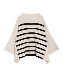 ELENDEEK | BORDER PONCHO WOOL KT(ニット/セーター)