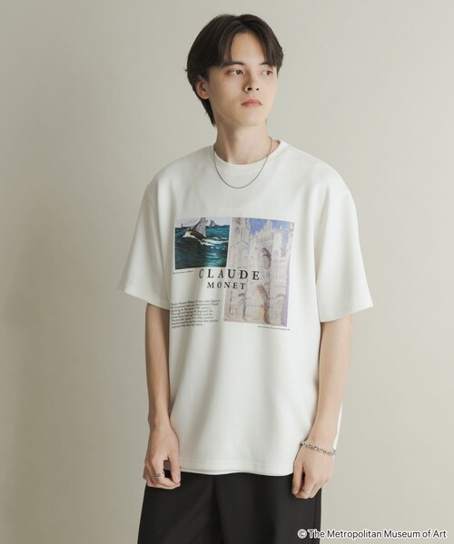 SENSE OF PLACE by URBAN RESEARCH（センスオブプレイスバイアーバンリサーチ）の「『別注』THE MET×SENSE OF PLACE　SHORT-SLEEVE T-SHIRTS B（Tシャツ/カットソー・メンズ・WHITE/BLACK/L.PURPLE・M/L）」の7枚目の写真