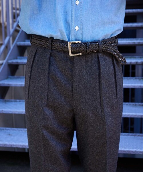 ADAM ET ROPE'(アダムエロペ)の「【HEUGN/ユーゲン】Freddie FLANNEL(スラックス・メンズ・グレー・1/2/3/4)」の20枚目の写真