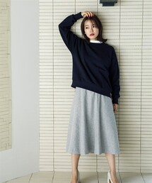 nissen | 【sail】ツイードフレアスカート　小さいサイズ(スカート)