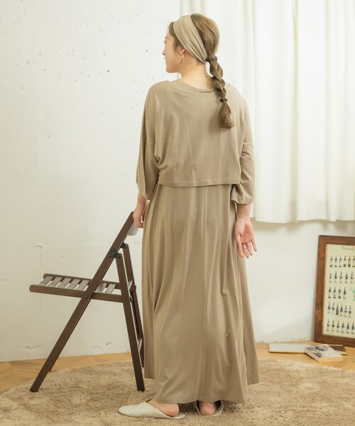 ITEMS URBANRESEARCH（アイテムズ アーバンリサーチ）の「ワンマイルトップス+ワンピ4点SET（その他アンダーウェア/インナー・レディース・PINK BEIGE/LIGHTKHAKI/DARK GRAY・one）」の22枚目の写真
