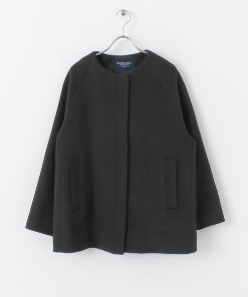 URBAN RESEARCH Sonny Label（アーバンリサーチサニーレーベル）の「ノーカラーショートコート（ノーカラージャケット・レディース・ミント/ブラック/ベージュ・FREE）」の11枚目の写真