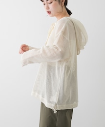 SENSE OF PLACE by URBAN RESEARCH | フーデットメッシュトップ(その他トップス)