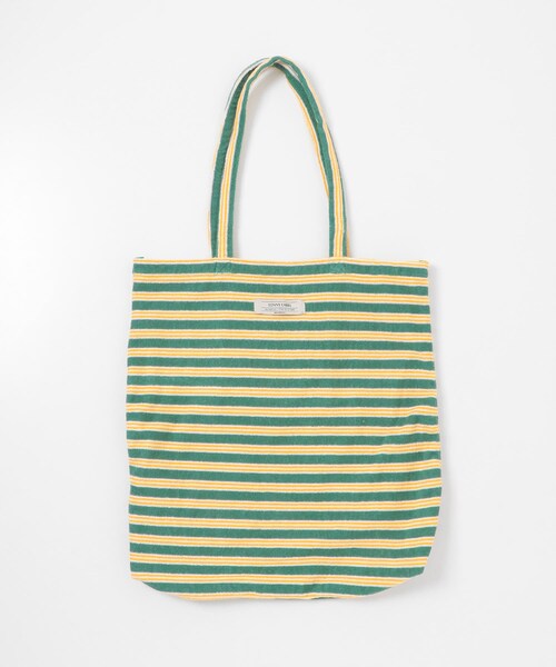 URBAN RESEARCH Sonny Label（アーバンリサーチサニーレーベル）の「パイルボーダービッグトート（トートバッグ・レディース・チャコール/グリーン/ブルー・One）」の15枚目の写真