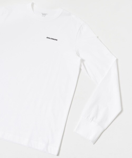 URBAN RESEARCH（アーバンリサーチ）の「SALOMON　LOGO LONG-SLEEVE T-SHIRTS M（Tシャツ/カットソー・メンズ・WHITE・S/M/L/XL）」の7枚目の写真