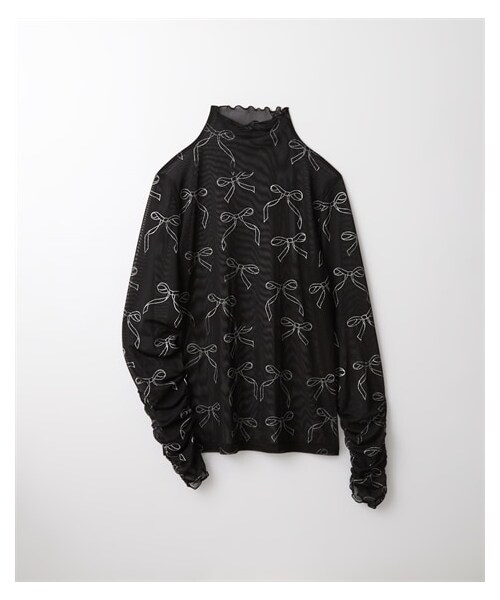 nissen（ニッセン）の「【TTOL】オリジナルプリントシアートップス（Tシャツ/カットソー・レディース・グレー/ブルー/黒・1(M~L)/2(L~LL)/3(LL~3L)）」の4枚目の写真