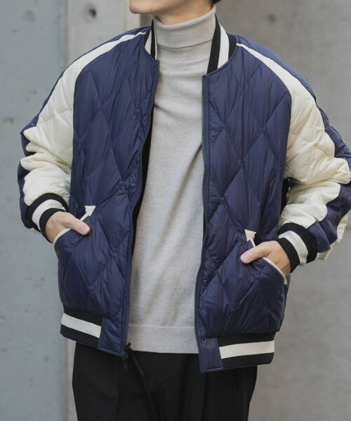 ITEMS URBANRESEARCH（アイテムズ アーバンリサーチ）の「TAION　Reversible SKAJAN Down Jacket（その他アウター・メンズ・BLK×NVY/BGD×D.NVY・M/L/XL）」の14枚目の写真