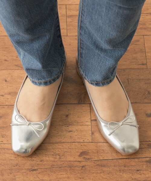 URBAN RESEARCH Sonny Label（アーバンリサーチサニーレーベル）の「メタリックヒールバレエシューズ（バレエシューズ・レディース・ブラック/ゴールド/シルバー・36/37/38）」の16枚目の写真