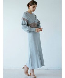 LAGUNAMOON | ベストレイヤードニットワンピース(ワンピース)