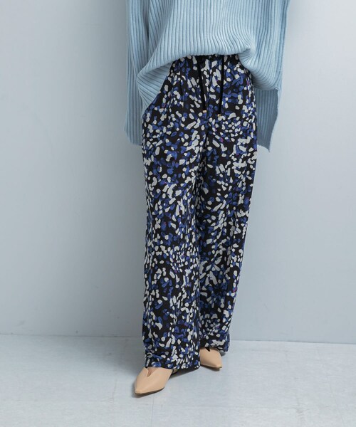 URBAN RESEARCH ROSSO（アーバンリサーチロッソ）の「ドットプリントイージーパンツ（その他パンツ・レディース・BLUE・Free）」の2枚目の写真