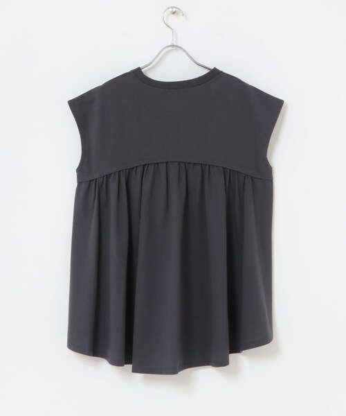 URBAN RESEARCH Sonny Label（アーバンリサーチサニーレーベル）の「接触冷感バックフレアフレンチTシャツ（Tシャツ/カットソー・レディース・オフ/チャコール/コーラルレッド・Free）」の21枚目の写真