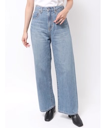 Ungrid | 【Ca】ハイウエストオーガニックコットンルーズデニ(デニムパンツ)